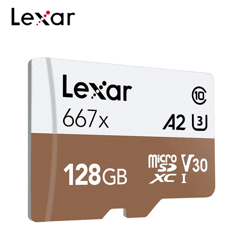 Карта памяти Lexar 667X Micro SD A2 высокоскоростная карта 100 Мб/с 256 ГБ 128 64 SDXC V30 класс 10 U3