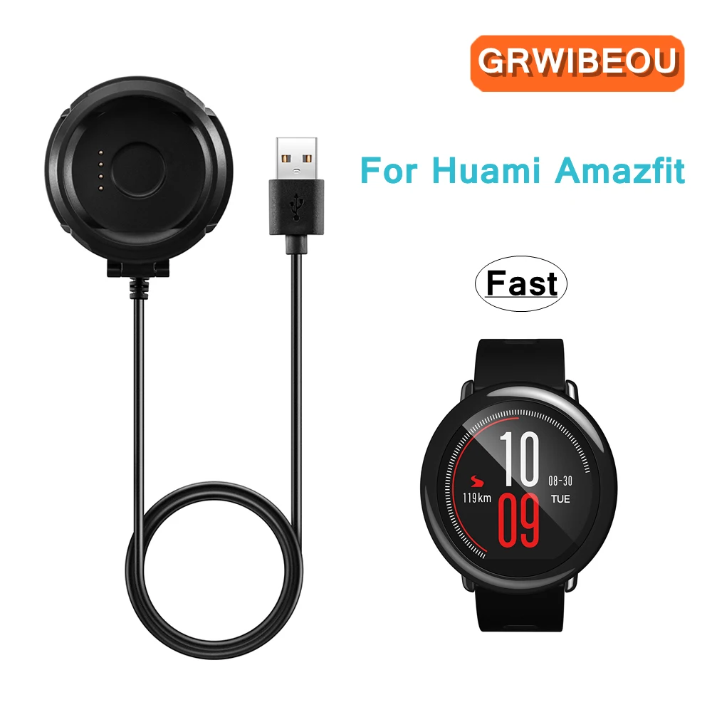 Для быстрой зарядки с usb портом кабель для зарядного устройства Huami Amazfit A1612B A1609 2/2S