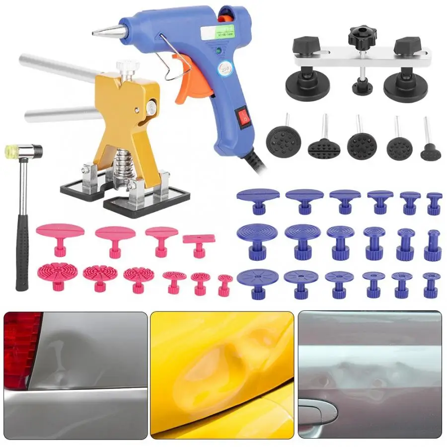 58 шт./компл. набор инструментов для удаления вмятин в автомобиле ремонтный с