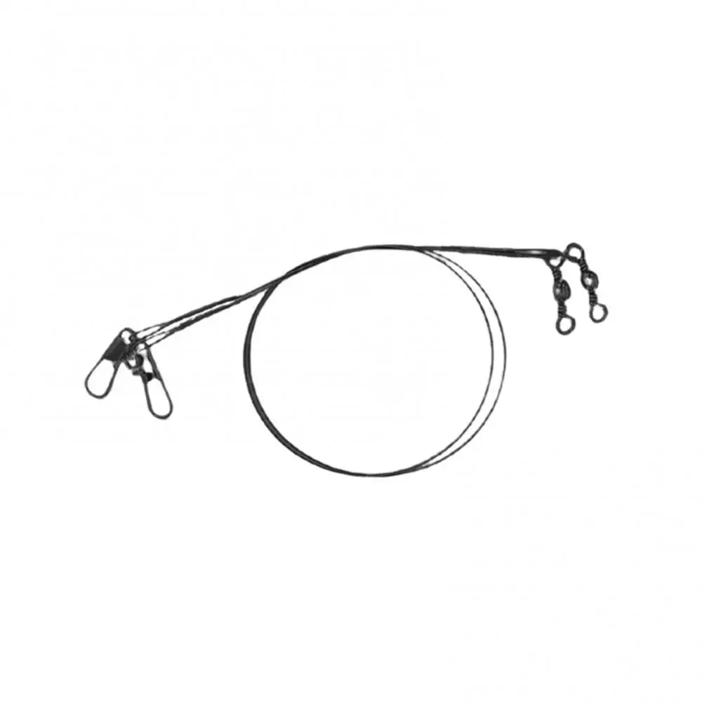 

20Pcs 15/20/25cm Anti-Bite Steel Leader Wire with Swivel Pin Fish Accessories Steel Leader