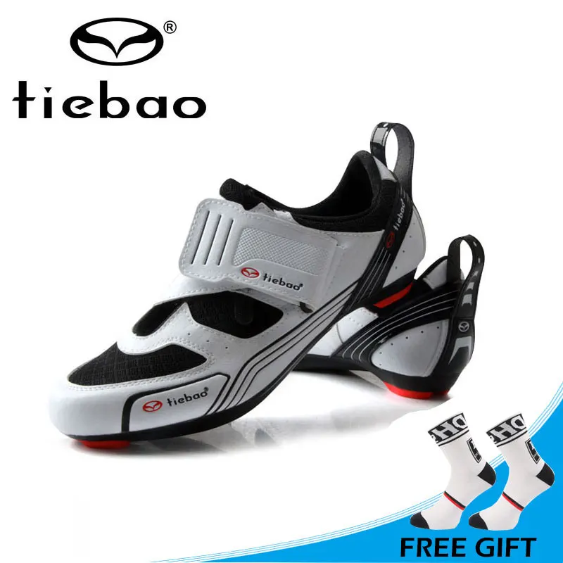 Tiebao Мужская обувь для дорожного велосипеда Нескользящая дышащая велоспорта