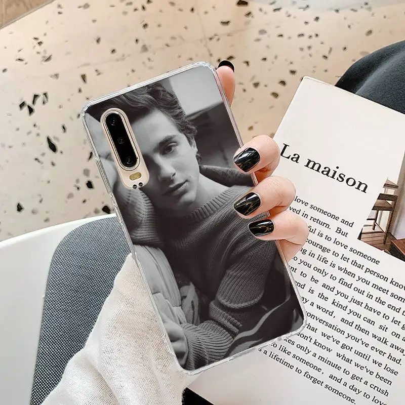 

Timothee Chalamet Aesthetic Phone Case Transparent for Samsung A71 S9 10 20 HUAWEI p30 40 honor 10i 8x xiaomi note 8 Pro 10t 11