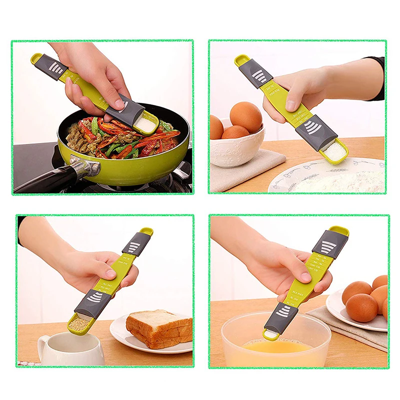 8 весов регулируемая мерная ложка для кухни выпечки приготовления сахара соли