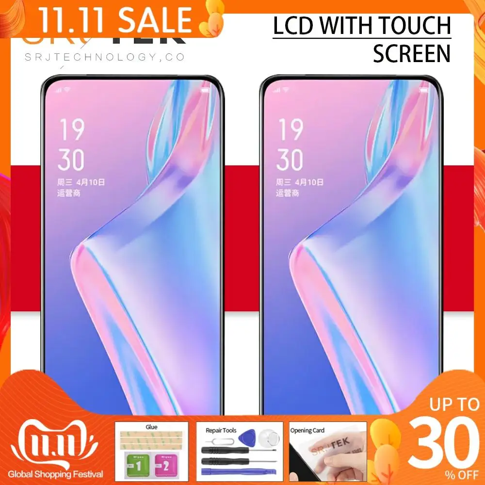 

Сенсорный ЖК-экран AMOLED для Samsung Galaxy A90, дигитайзер сенсорного экрана, стекло в сборе для Samsung A90, дисплей A905, A905F, A905FD, замена