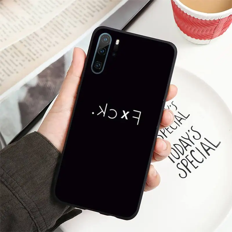 

black white simple Cactus crown design Phone Case For Huawei P40 P20 P30 Mate 40 20 10 Lite Pro Nova 5t P Smart 2019