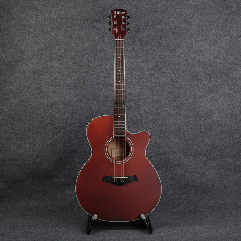 Акустическая/электрическая коробка 40/41 дюйма для концерта 6 струнная гитара Basewood