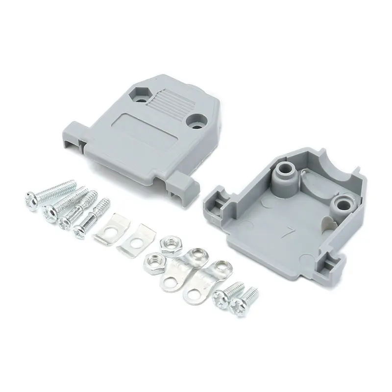 

10PCS/LOT DB9 Plastic Shell DB9 Shell DB9 Serial Shell Molded DB9 Case