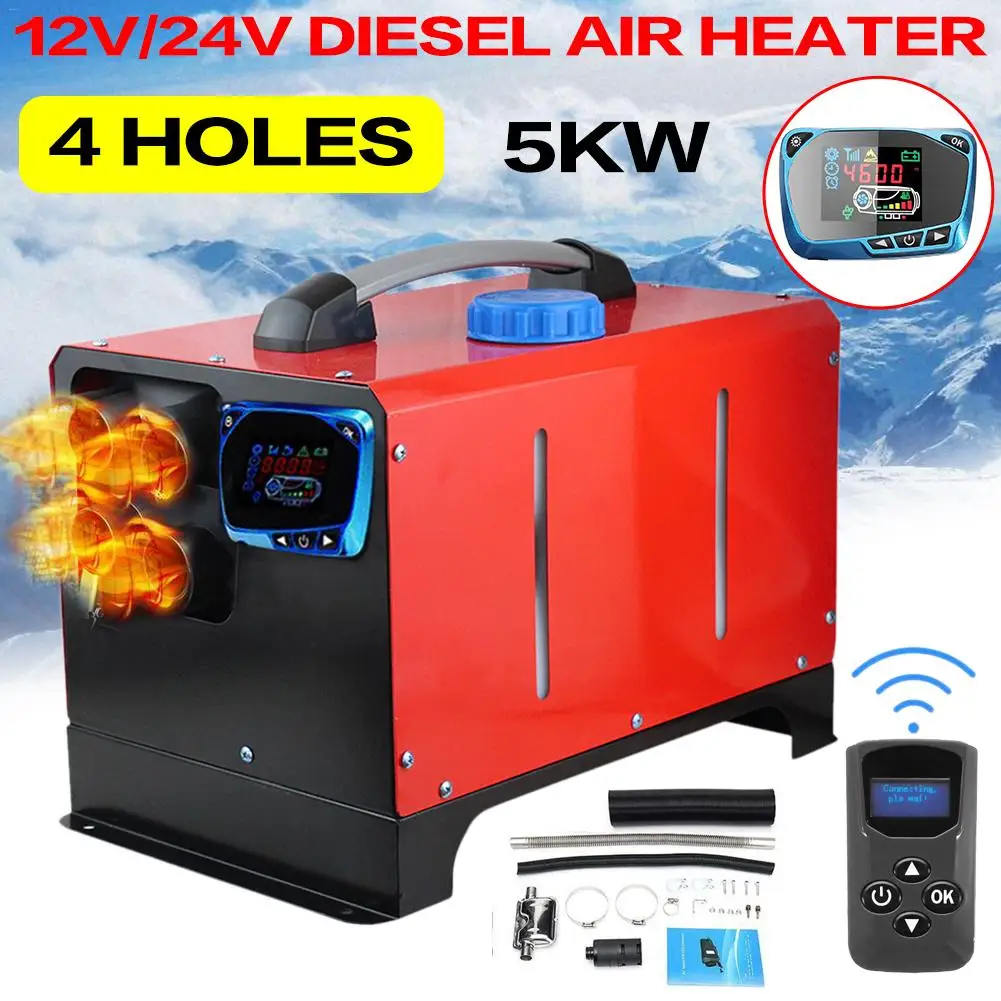 12V/24V 5KW Дизельный подогреватель воздуха все в одном интеграции с четырьмя