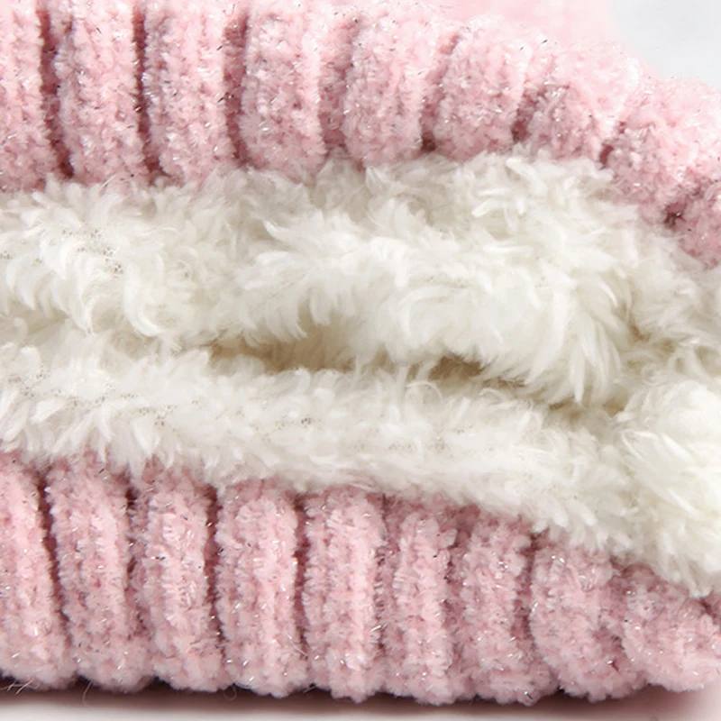 SYi Qarce зимняя теплая вязаная шапка с шарфом набор бини из шерсти для женщин Зимние