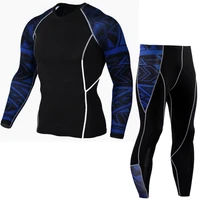 outdoor sports stitching design quick drying pants basketball stretch running gym clothes underwear suit long johns mens