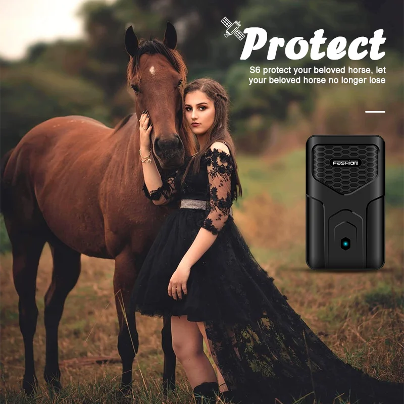 

Horse GPS Tracker Real-Time Tracking Historical Route Geo Fence 12000mAh Long Standby GSM 2G Animal Locator