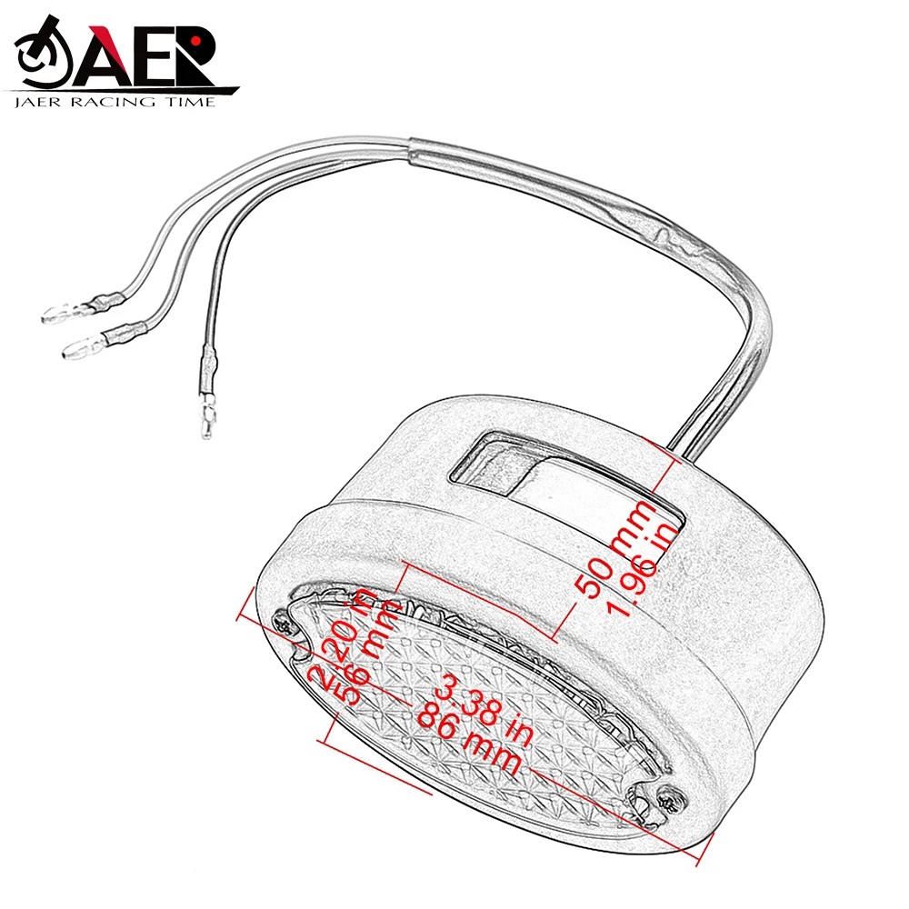 

Universal Retro Custom Motorcycle Cafe Racer LED Taillight Rear Tail Brake Stop Light Motorbike Brake running tail lamp