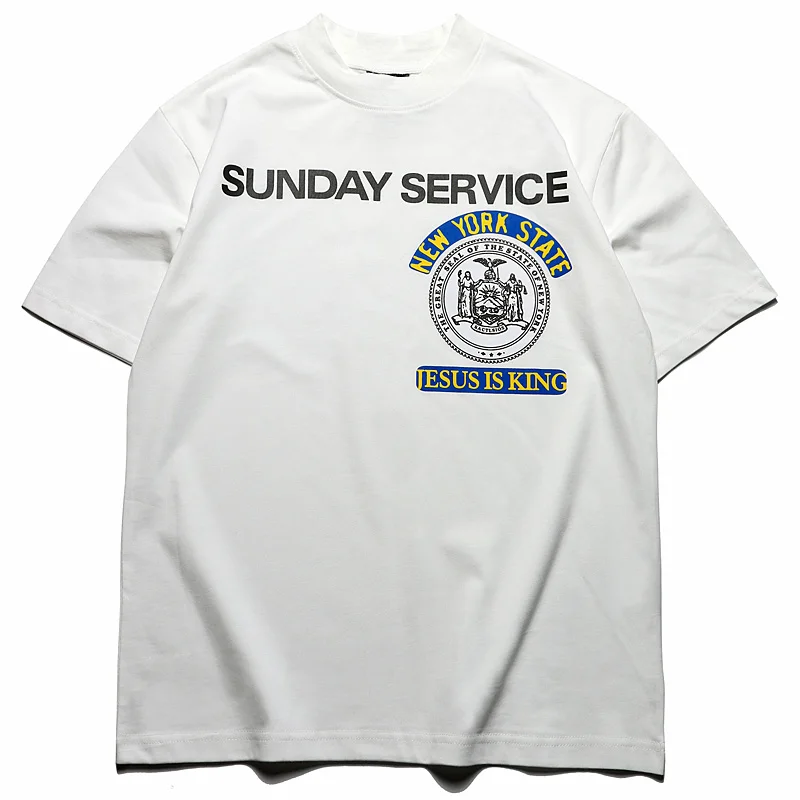 Женская/мужская футболка в стиле хип-хоп с коротким рукавом | Мужская одежда