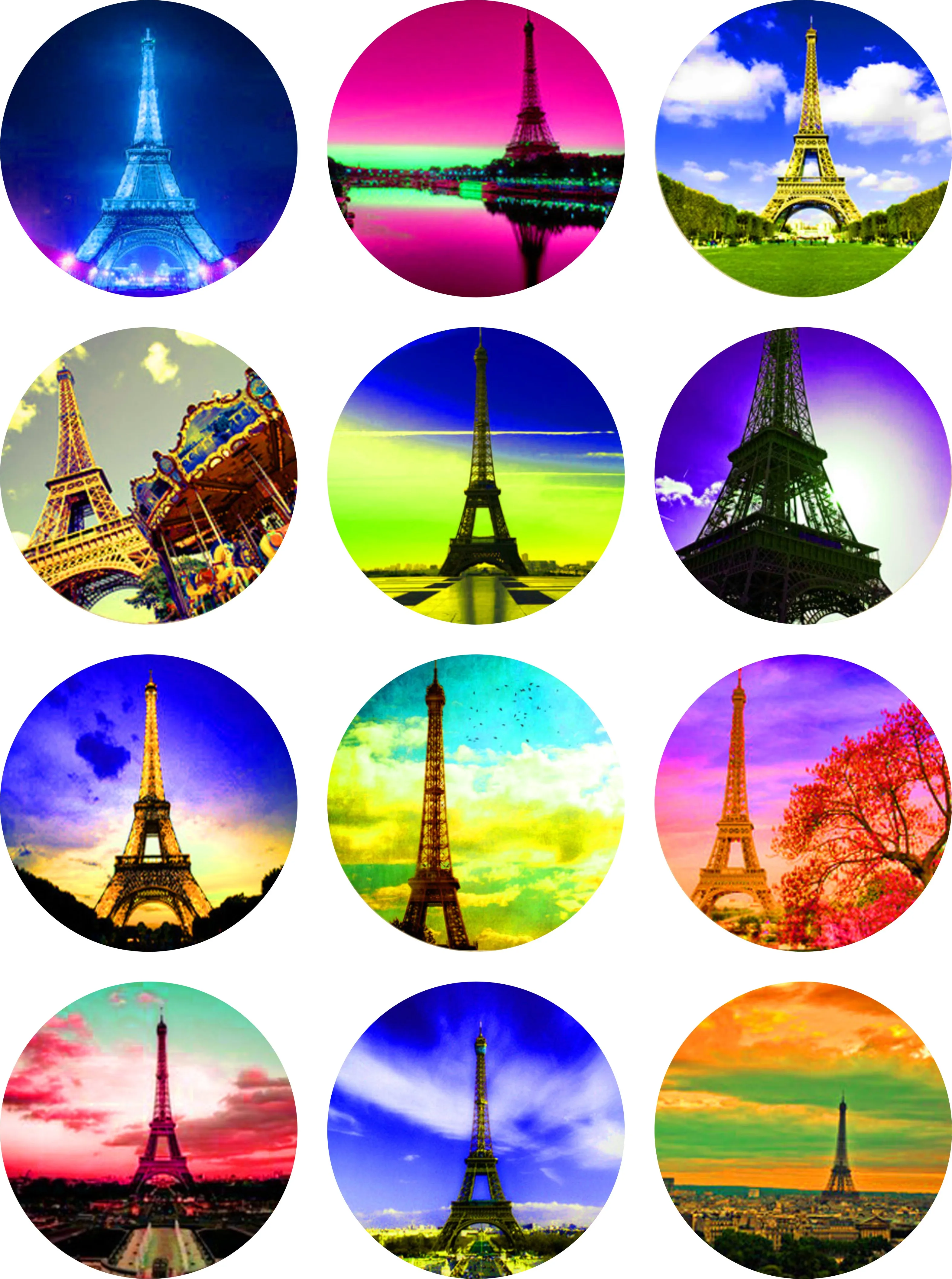 Стеклянная декоративная наклейка Cabochone для холодильника стеклянные разделители