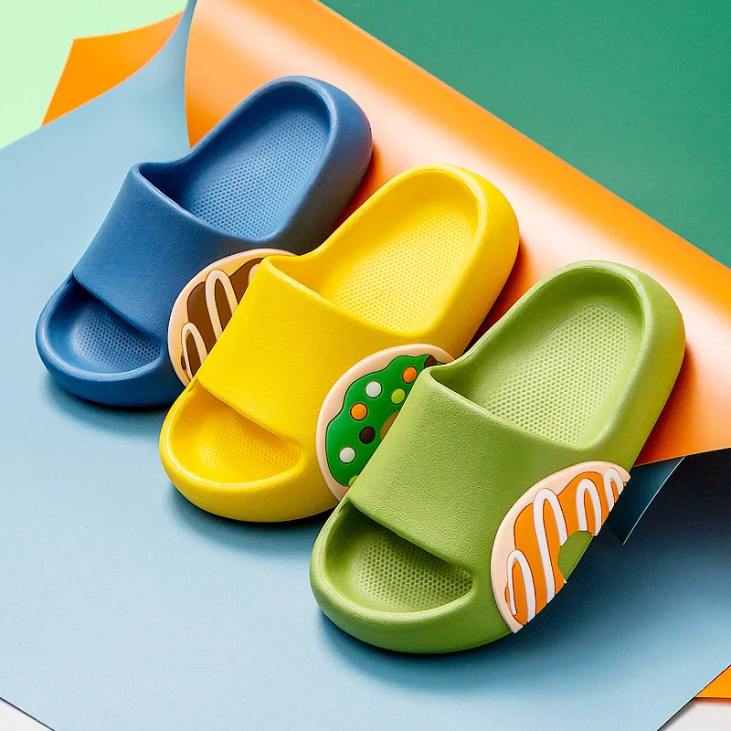

Summer Girls Indoor Shoe Antiskid Slippers Flip Flops Kids Cute Slippers EVA Children's Slipper Bathroom Home Shoe