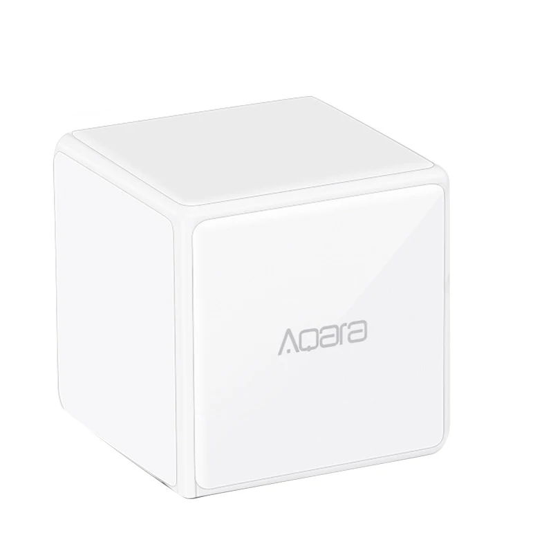 White Aqara Magic Cube контроллер Zigbee версия контролируется шесть действия для умного дома работу устройства с mijia Smart Home приложение - Цвет: White