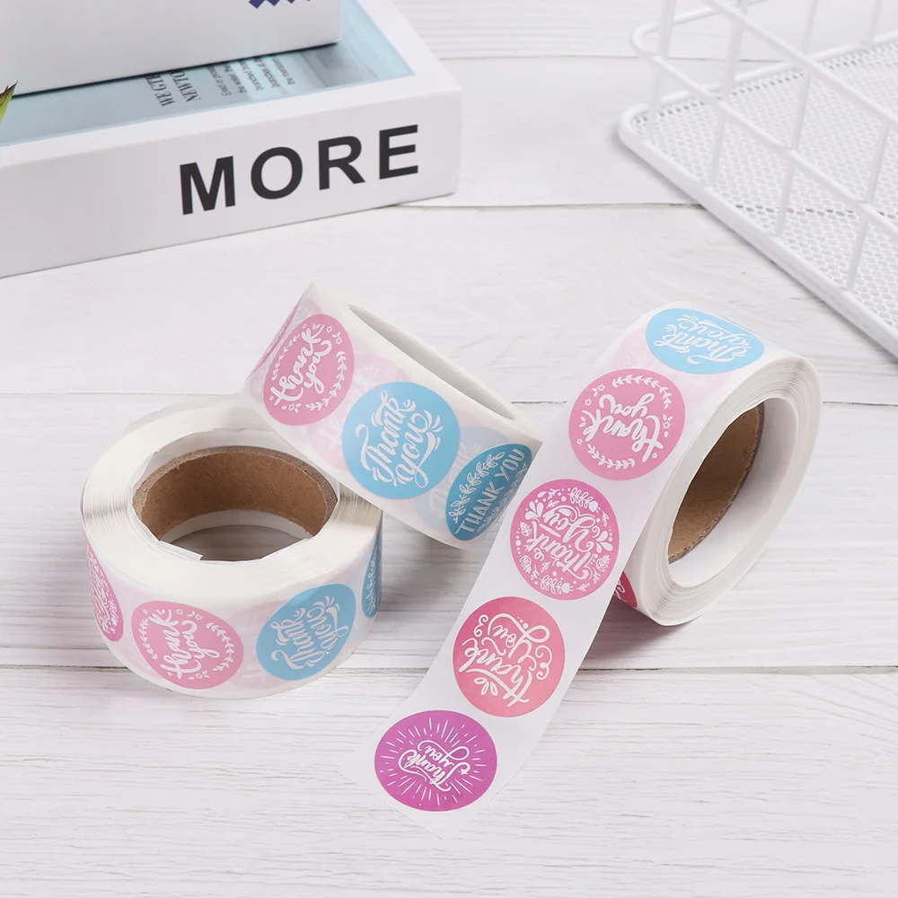 500 шт./рулон герметизирующие наклейки цветочное украшение бумажная упаковка