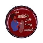 Художественный художник Боб Росс цитаты значок без ошибок просто счастливые несчастные случаи вдохновляющая брошь