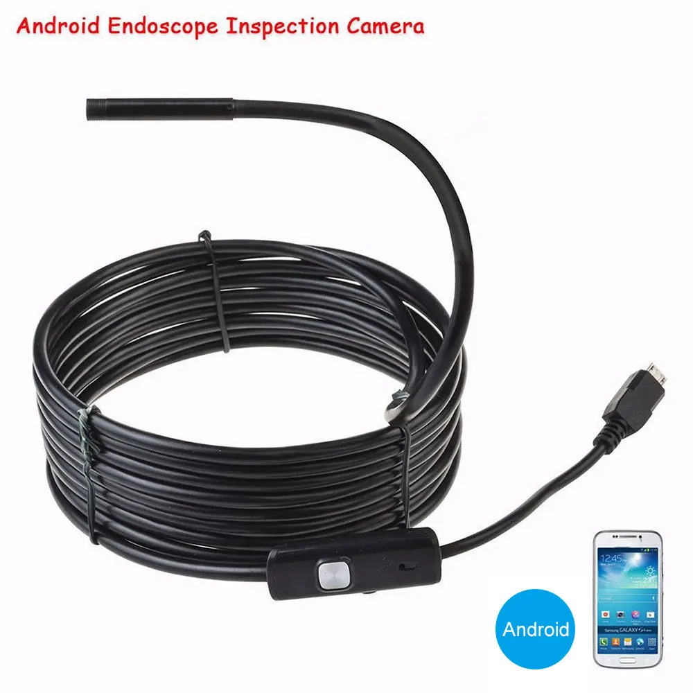 Durable with Side Audition 2MP 10m Inspection Camera Education Borescope Cable Endoscope Repair Surveillance Waterproof 6LED | Инструменты