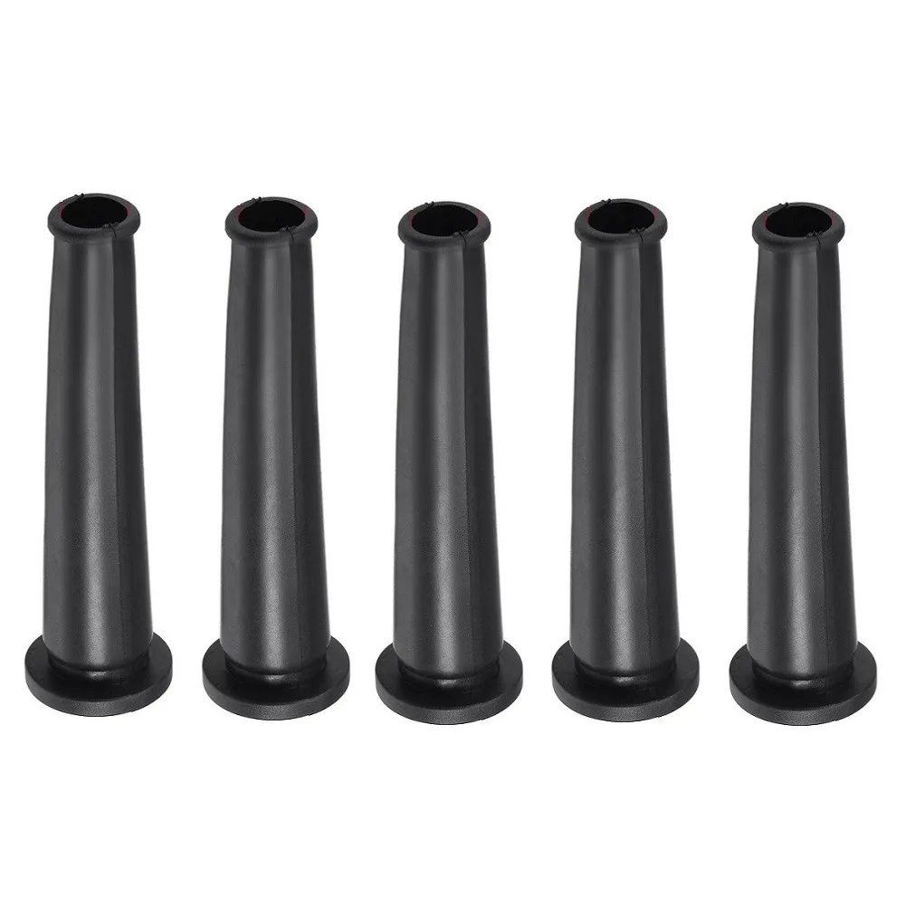 5pcs Black Rubber Boots Wire Protector Cable Sleeve Hose Boot Cover For Angle Grinder Electric Drill Cable Wire Protection