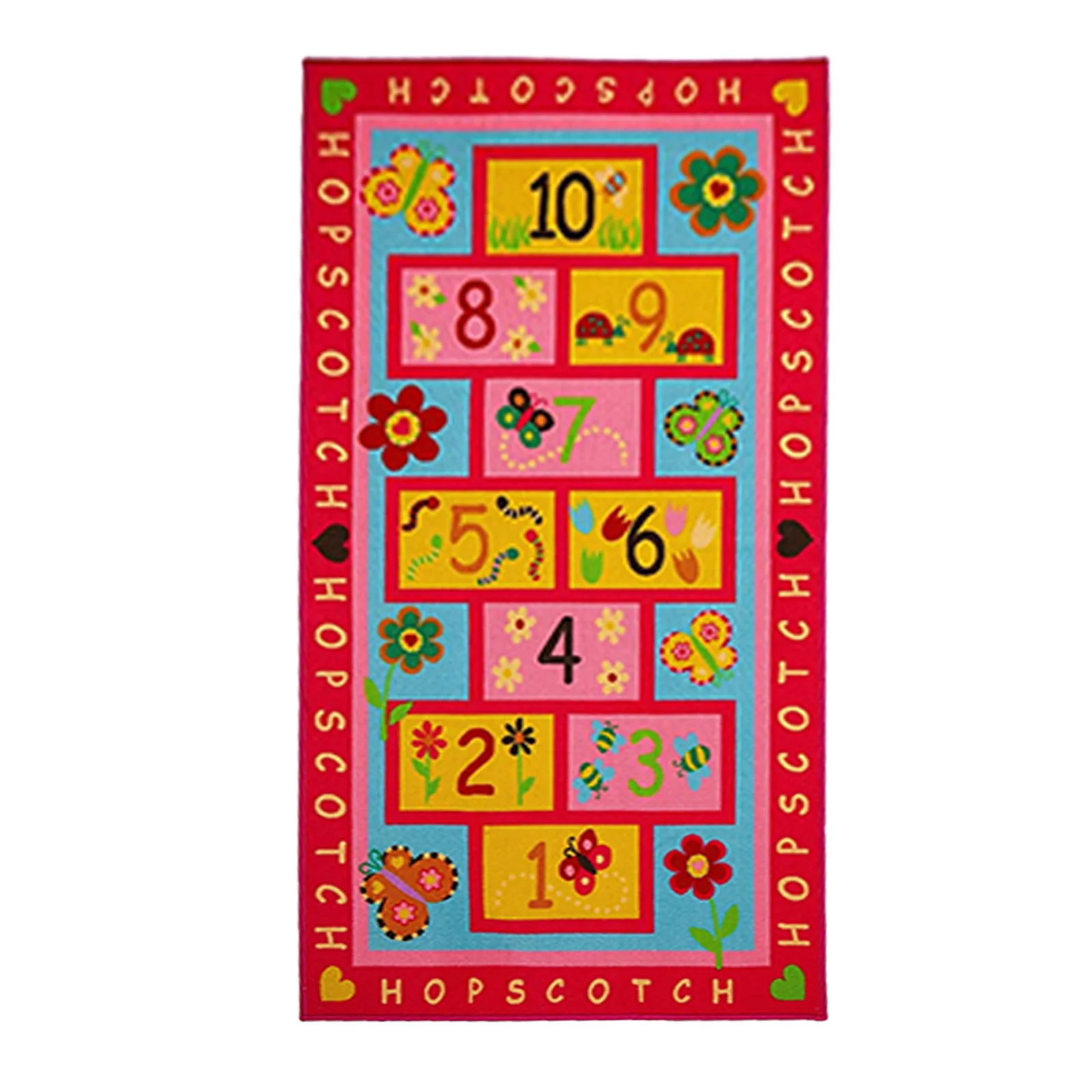 

Cartoon Hopscotch Game Mat Wholesale Floor Mats Children's Room Game Carpet Crawling Mat Educational Early Education Mat