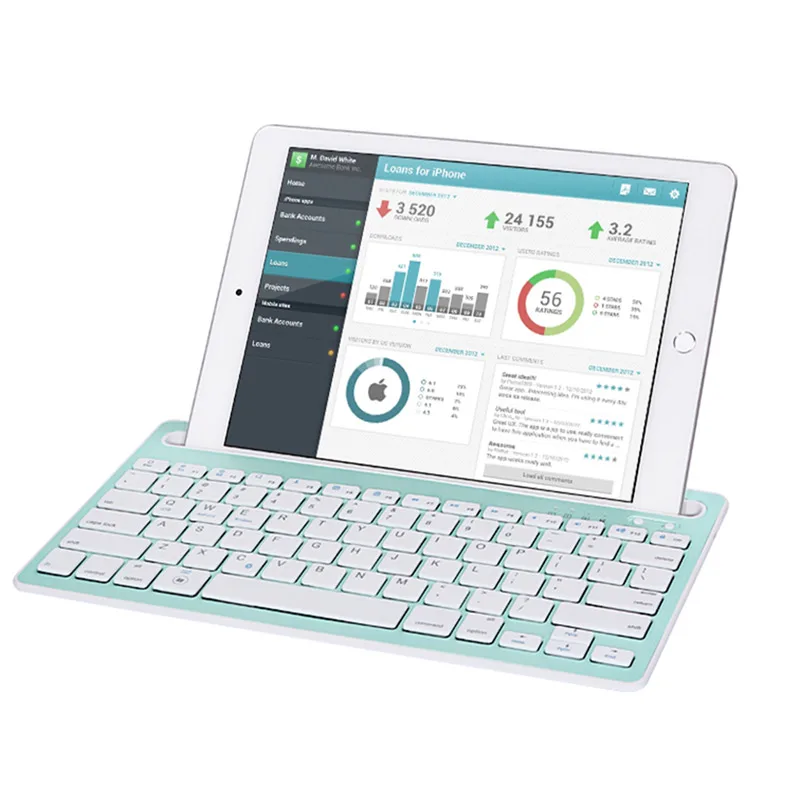 Оригинальная портативная беспроводная bluetooth клавиатура для планшета ноутбука iPad