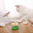 Автоматическая электрическая вращающаяся игрушка для кошек, красочная бабочка, птица, Интерактивная игрушка-Дразнилка для котят, товары для игрушек