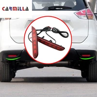 carmilla 1 pair led rear bumper light back bumper lights for nissan xtrail x trail t32 rogue 2014 2016 tail brake light