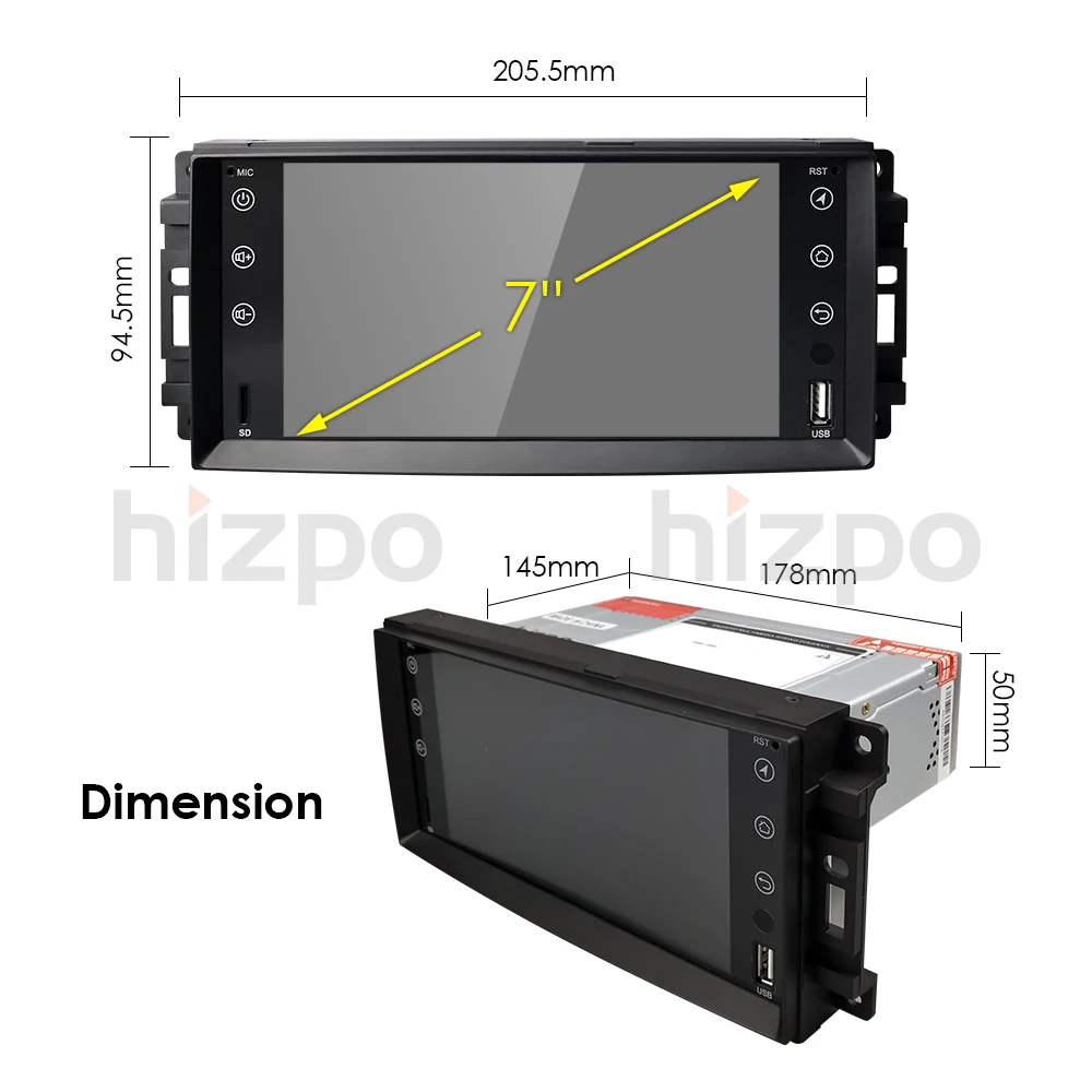 Автомобильный монитор Android 9,0 gps плеер для Dodge caliber(2009-2011) Dodge Journey(2009-2011) Chrysler Sebring(2007-2010) Chrysler