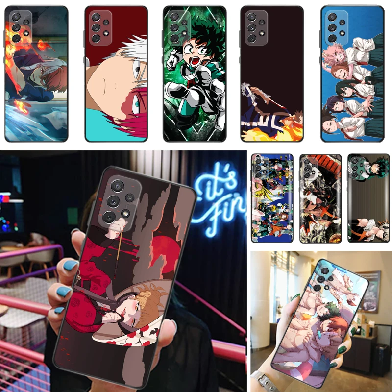 

My Hero Academia Tomura Boku Todoroki Shouto Bakugou Katsuki Dabi Shigaraki Phone Case For Samsung Galaxy A52 A72 4G 5G Carcasa