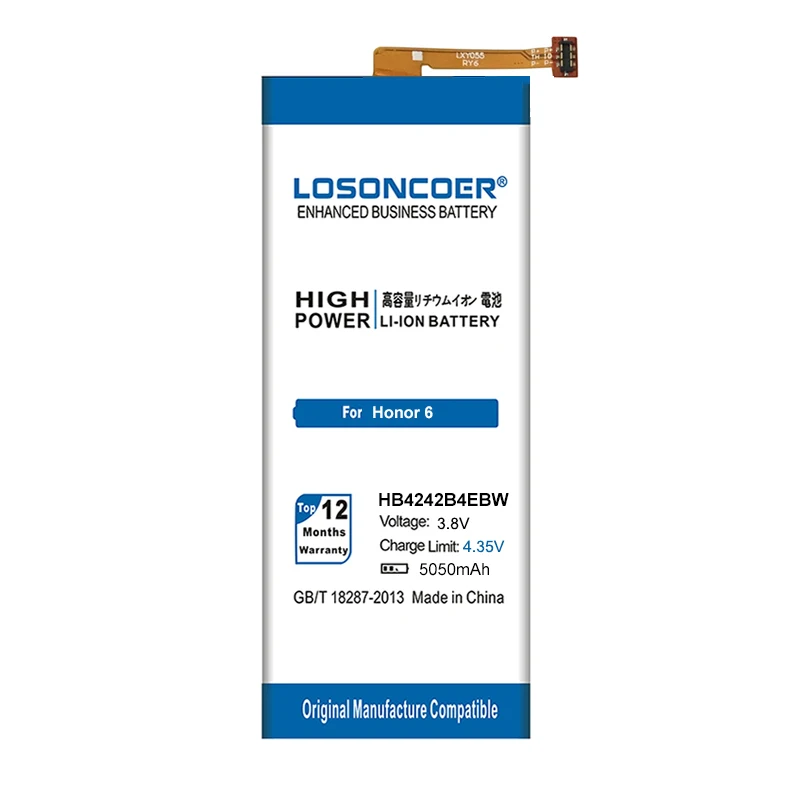 5050mAh HB4242B4EBW Аккумулятор для Huawei Honor 6 H60-L01 H60-L02 honor 4X che2-l11 H60-L11 аккумулятор - купить по