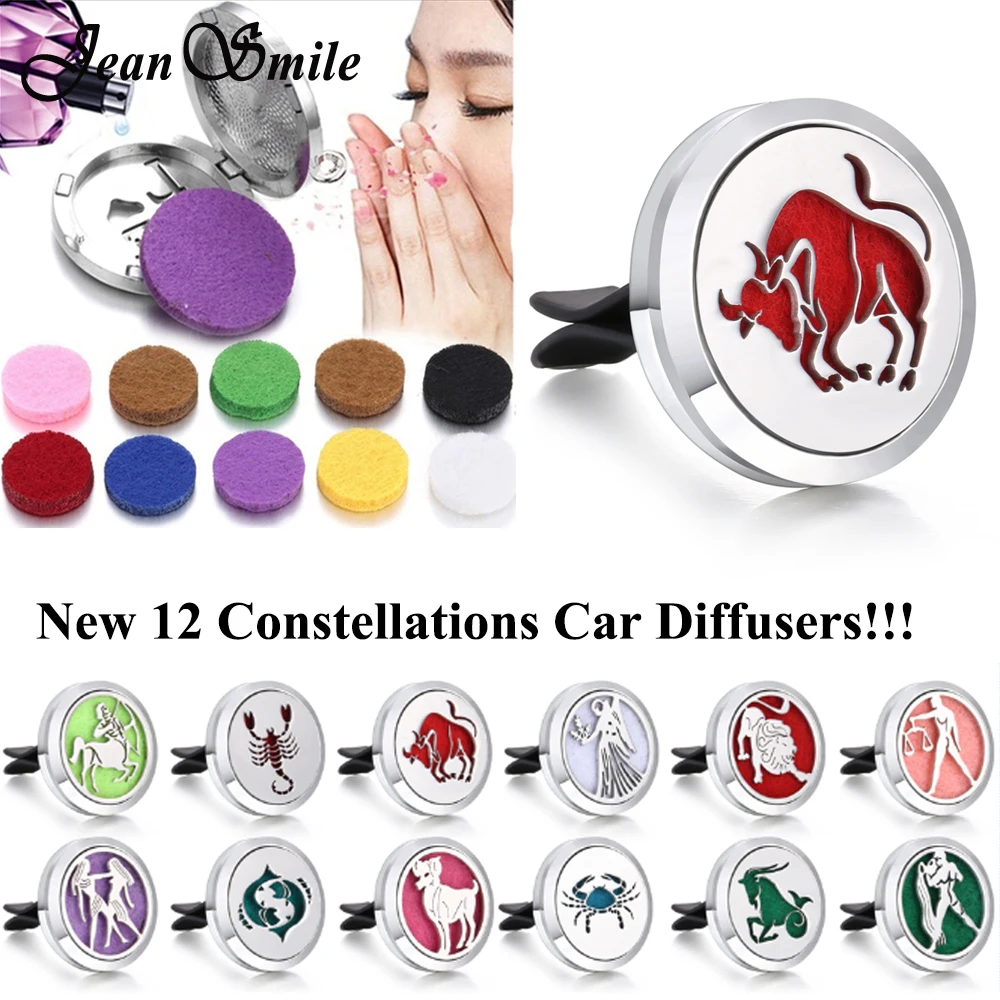 Новый 12 созвездий Ароматерапия Эфирные масла диффузор Браслет Зодиак 316L