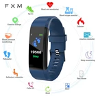 Смарт-часы FXM Мужские Цифровые, фитнес-трекер с монитором здоровья, пульсометром, тонометром, шагомером, Bluetooth водонепроницаемый спортивный браслет