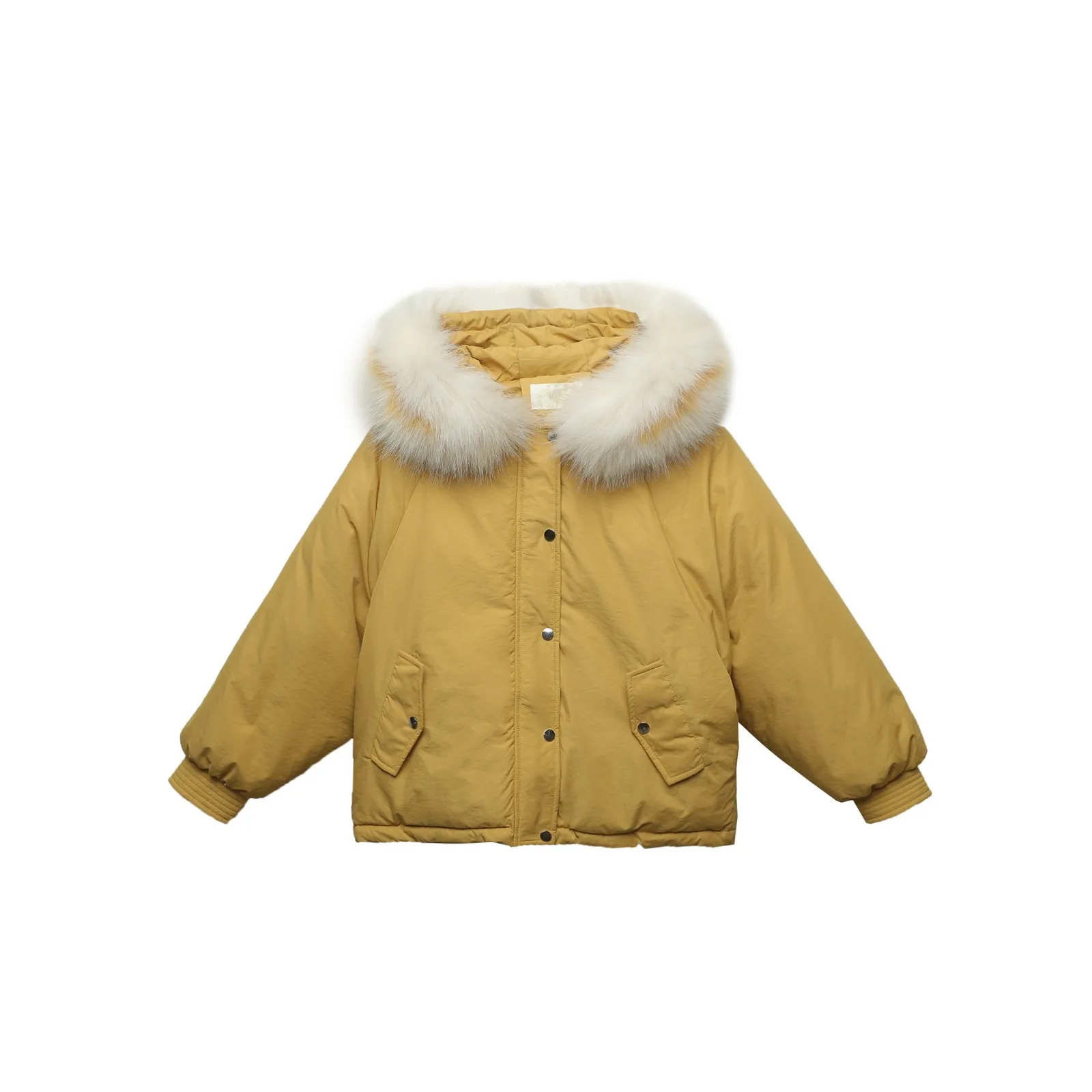 

ZQLZ Winter Jacket Women 2020 New Loose Hooded Fur Collar Snow Wear Ladies Parka Casual Black Cotton Outwear Warm Coat Female