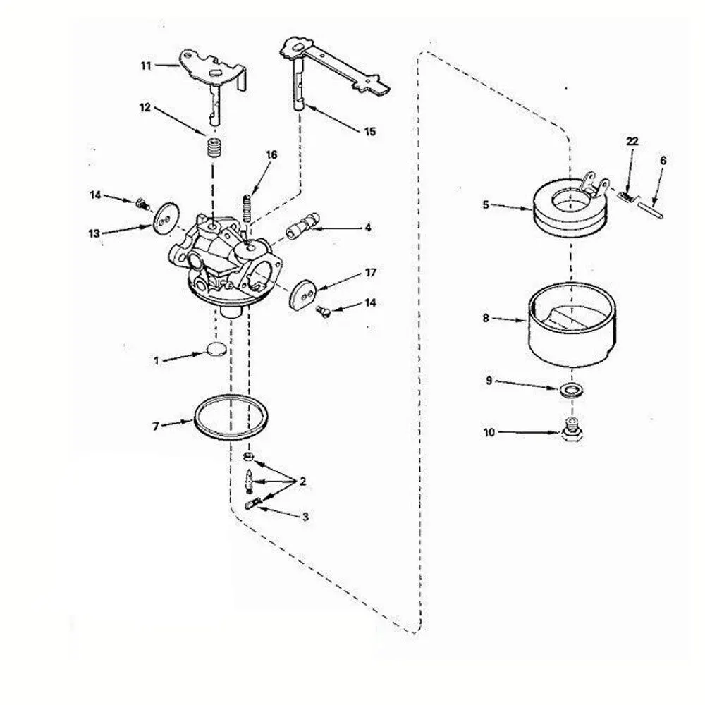 Комплект для восстановления карбюратора механизированного аксессуары