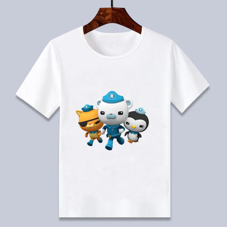 Забавные рисунками октонавтов футболка с мультяшным принтом Футболки Футболка