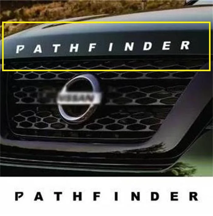 Для Nissan Pathfinder автомобильные металлические 3D буквы капота эмблема логотип значок