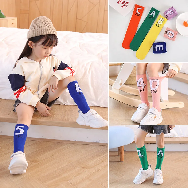 

Girl Socks 3-12 Years Old Cotton Knee High Lovely Long Tube Children's Legwarmers Kids Dance Stocking Todder Baby Freeshipping