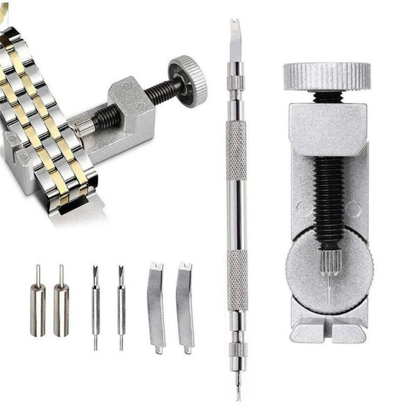 

Metal Adjustment Watch Band Strap Link Pin Remover Wristwatch Tool Kit