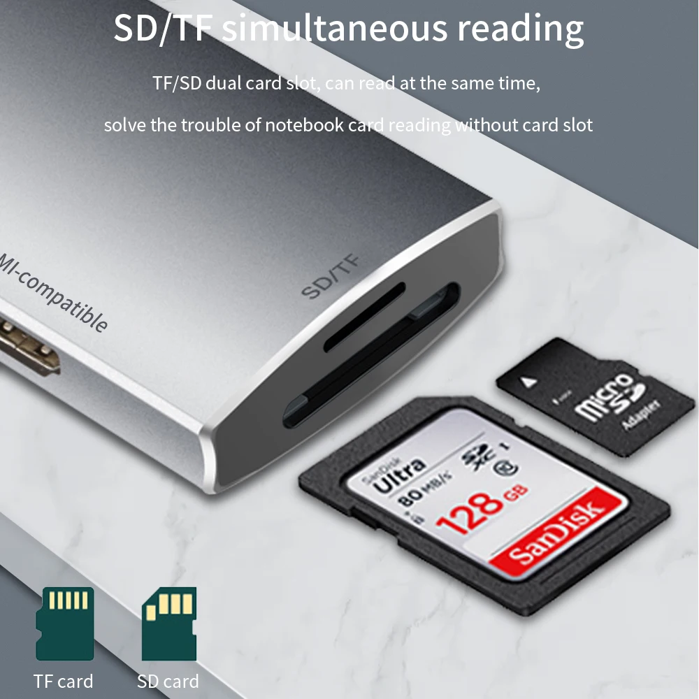 TISHRIC USB3.1 usb концентратора типа C кабель Переходник USB на Мульти 3 0 концентратор 4K