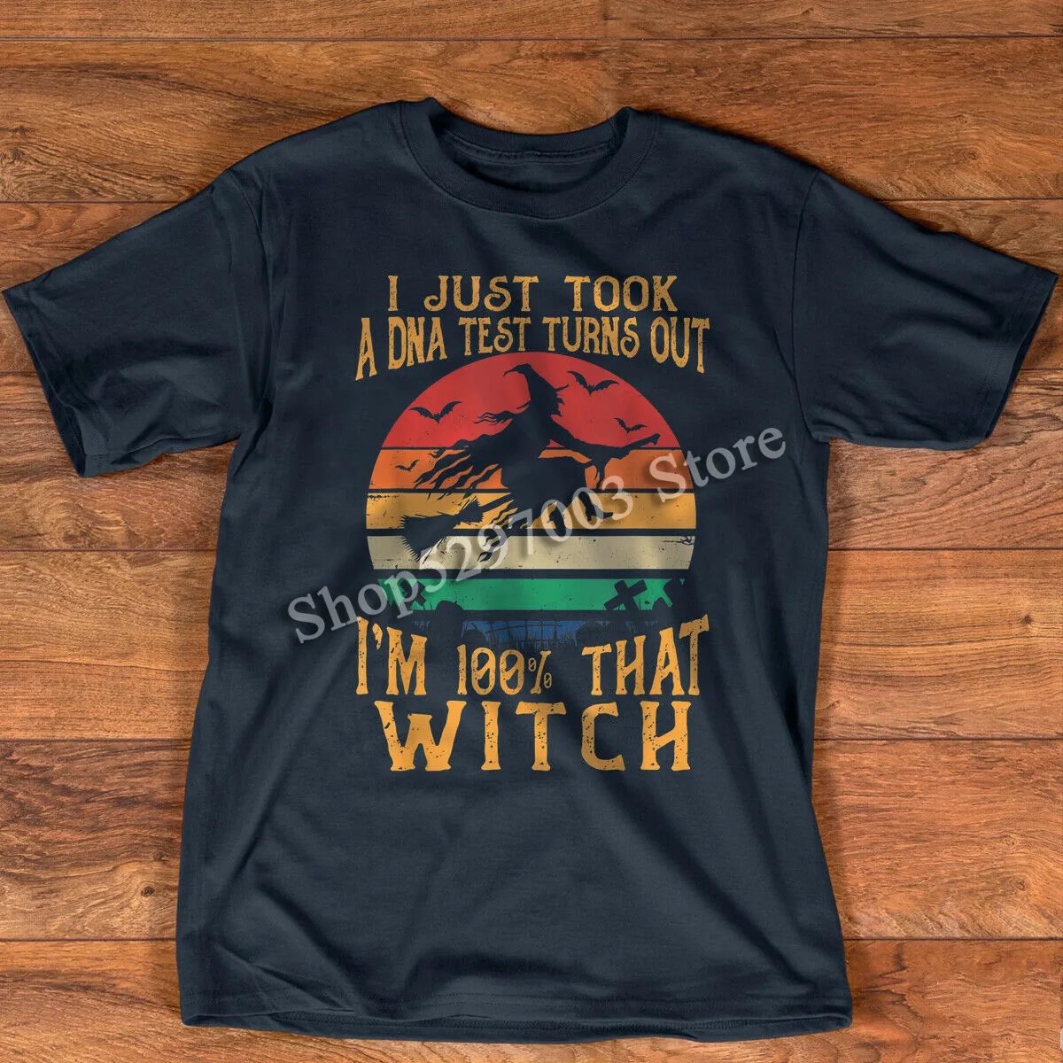 Я только что сделал тест на ДНК я 100 процентов футболка с ведьмой унисекс для