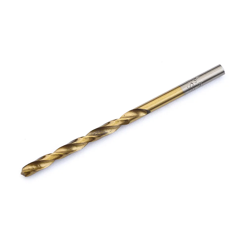 50 Pcs Titanium Coated Drill Bit Hss High Speed Steel Set Metal Hole Slotting Twist Tool 1/1.5/2/2.5/3 Mm | Инструменты