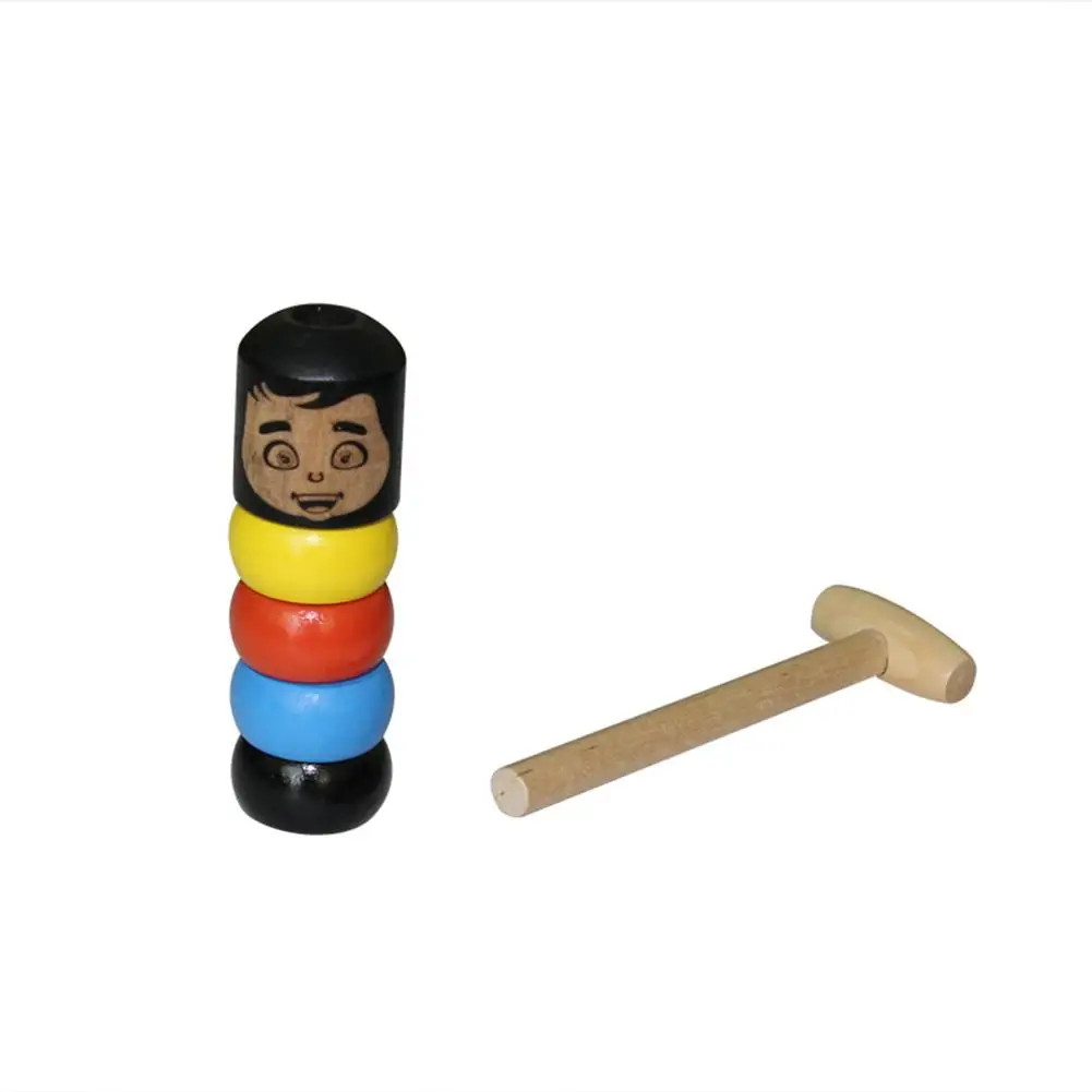 Immortal Daruma Небьющийся деревянный человек волшебная игрушка фокусы Забавные