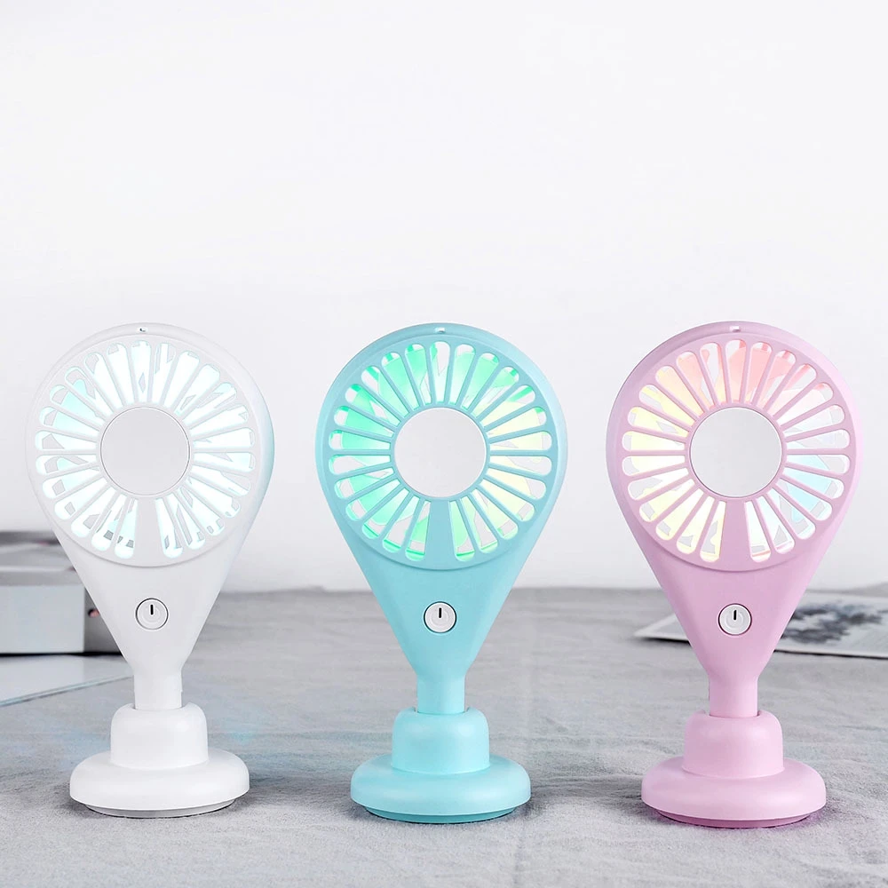 

Portable usb charging and plugging small fan night light mute strong wind mini fan Electric Cooling Fan Rechargeable Battery Fan