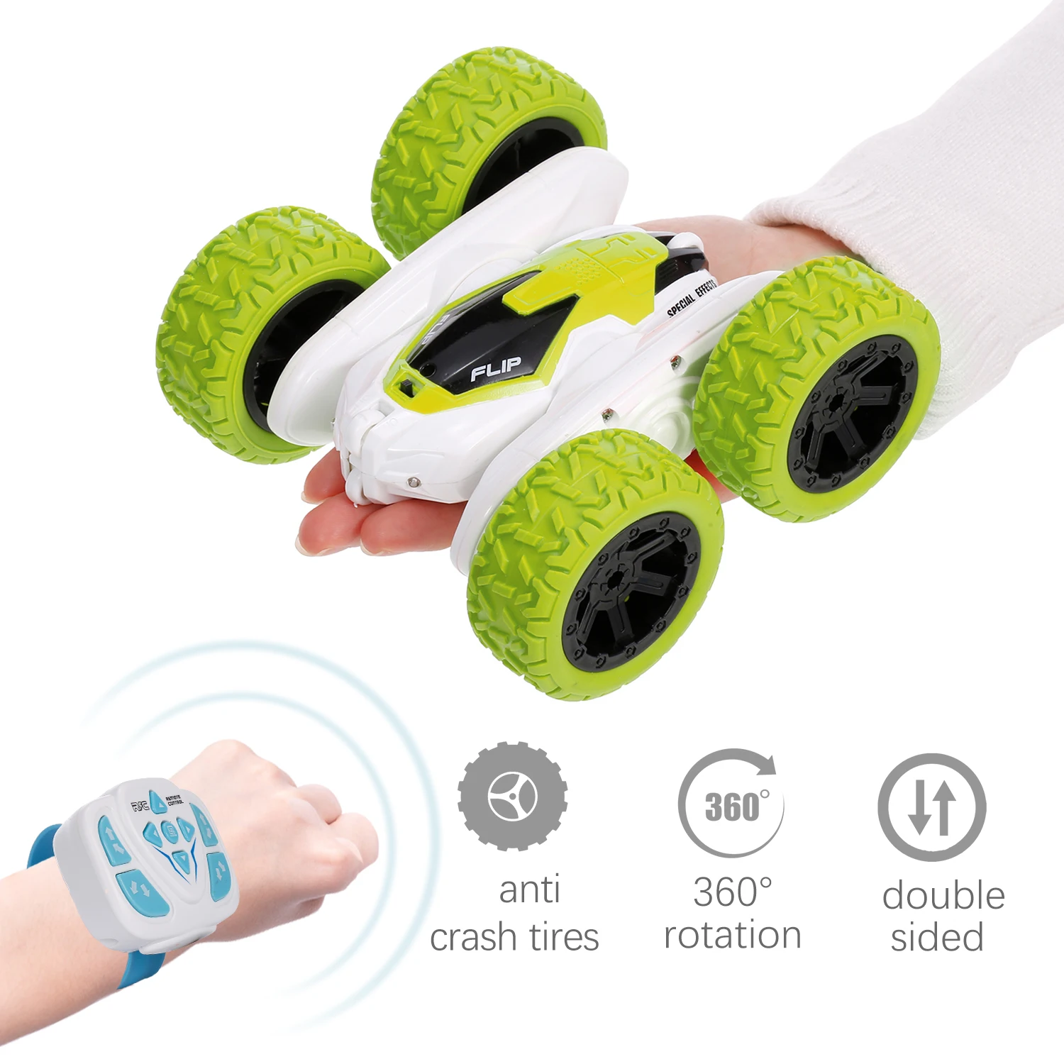 Ручной контроль RC трюк автомобиль 2 4G Дрифт деформации багги Рок Гусеничный ролл