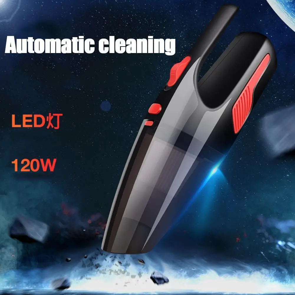 

Newest 120W 12V Vaccum Cleaner 5000PA Super Suction Dual Handheld Car Cleaner Rechargeable Portable Cordless Vacuum Use Wet H6S2