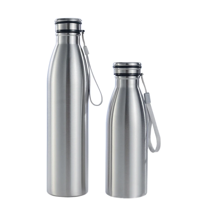 Одностенная бутылка для воды из нержавеющей стали 650/1000 мл новый стиль 2019