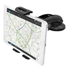 Вращающийся на 360  Автомобильный держатель для планшета подставка для iPad 9,7 11 12,9 дюймов Автомобильный держатель для лобового стекла и приборной панели для планшета Samsung Xiaomi