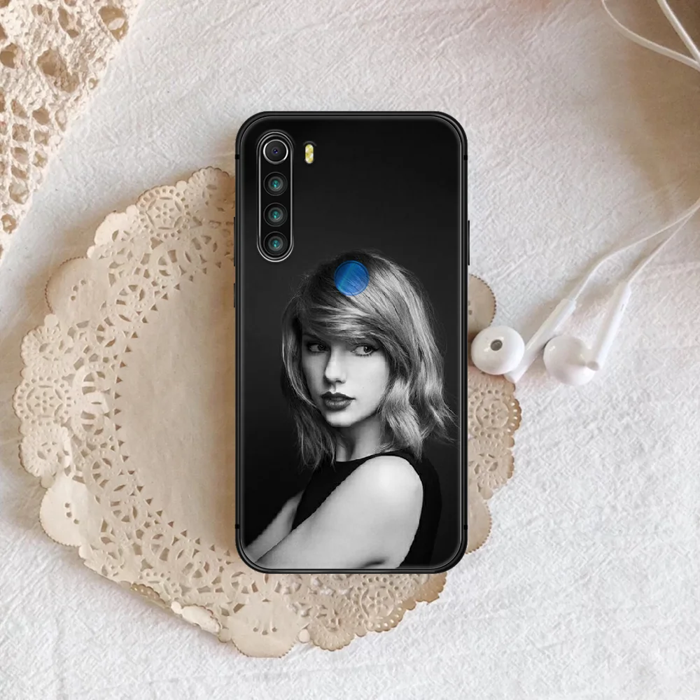 

Taylors Phone Case For XIAOMI Redmi Note 5 7 8 T 9 6A 7A 8A 9S K 20 30 Pro black Etui Fashion Funda Silicone Shell Tpu Cell