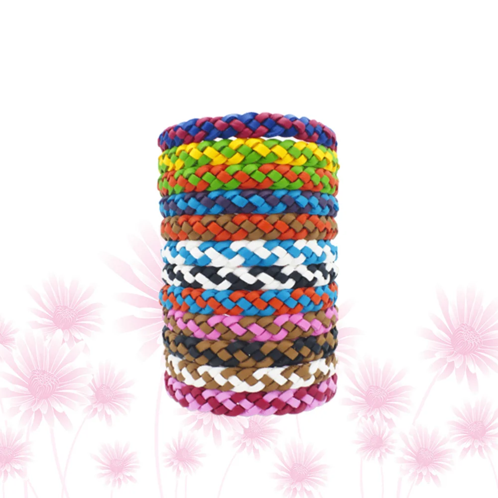 12 шт. в упаковке с натуральной цитронеллой Репеллент Браслет Комаров Борьба